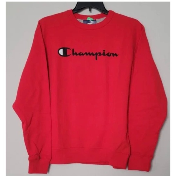 Champion Men's Powerblend Graphic Crewneck Sweatshirt, Size L   MS526 - Picture 4 of 5